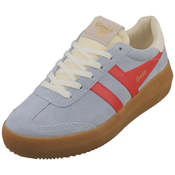 Gola Athena Womens Fashion Suede Sneakers in Air Coral - Picture 2 of 5